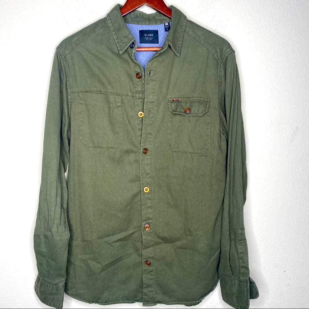 Globe Olive green Army Green 100% cotton Size:S